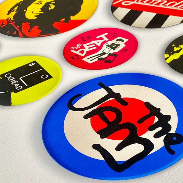 Never Mind The Badges Giclée Print (75 x 75cm)