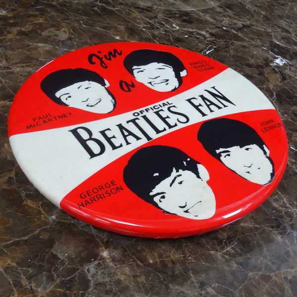 The Beatles GIANT 3D Vintage Pin Badge