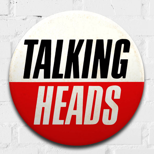Talking Heads GIANT 3D Vintage Pin Badge
